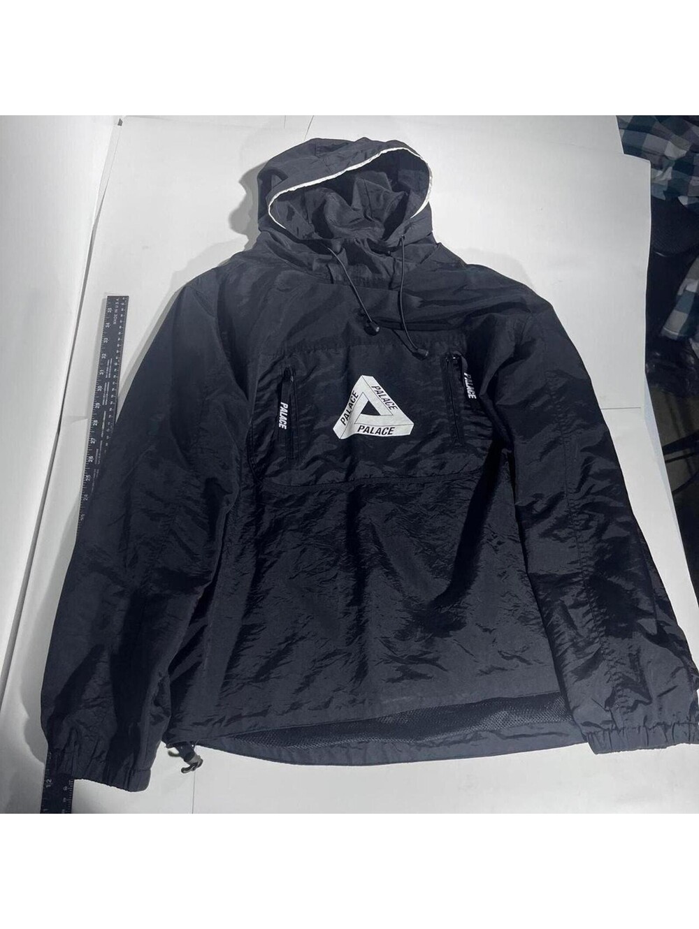 Palace tri-logo anorak windbreaker hoodie jacket XL